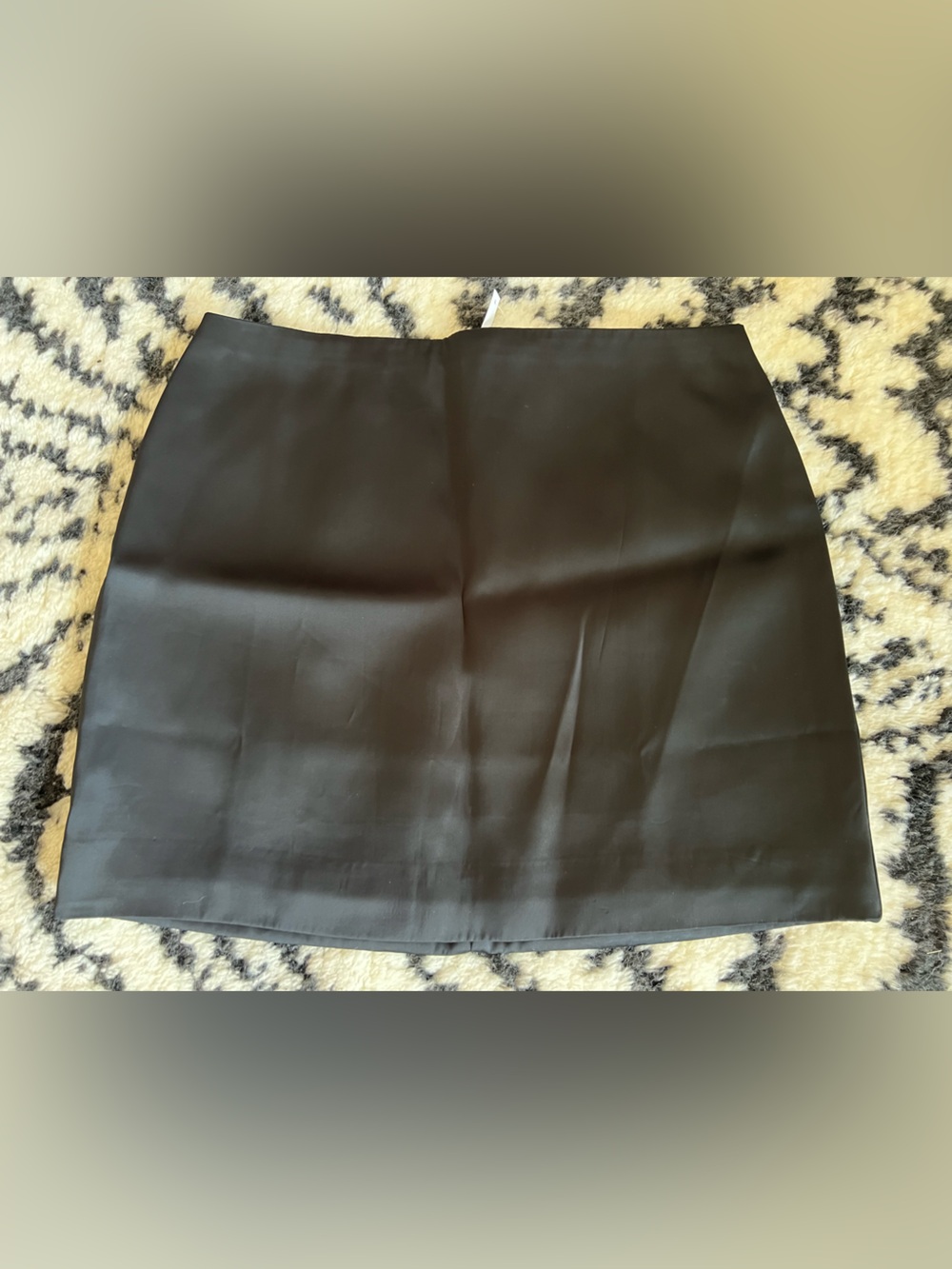 Madewell Satin Black Women's Mini Skirt